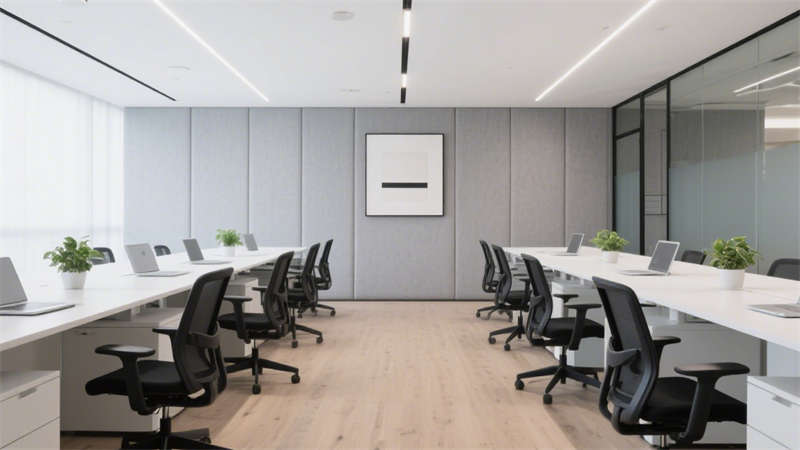 合肥1500平辦公室裝修，打造極簡質(zhì)感與高效協(xié)作空間
