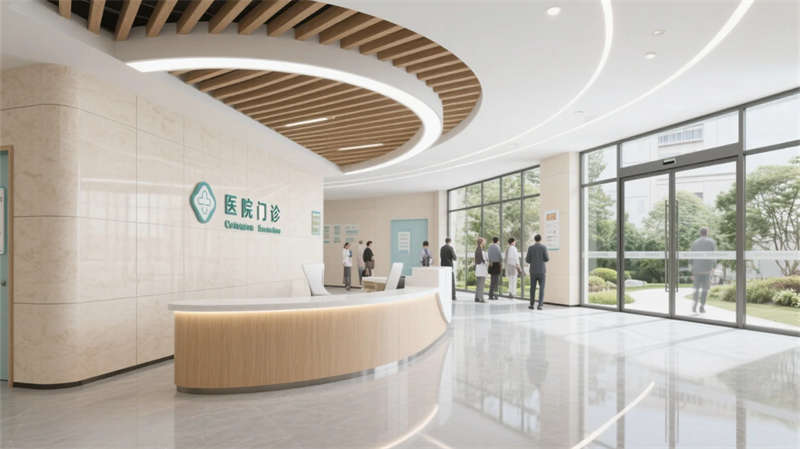 療愈綠洲，光影共生——合肥6000平醫(yī)院裝修設(shè)計效果圖